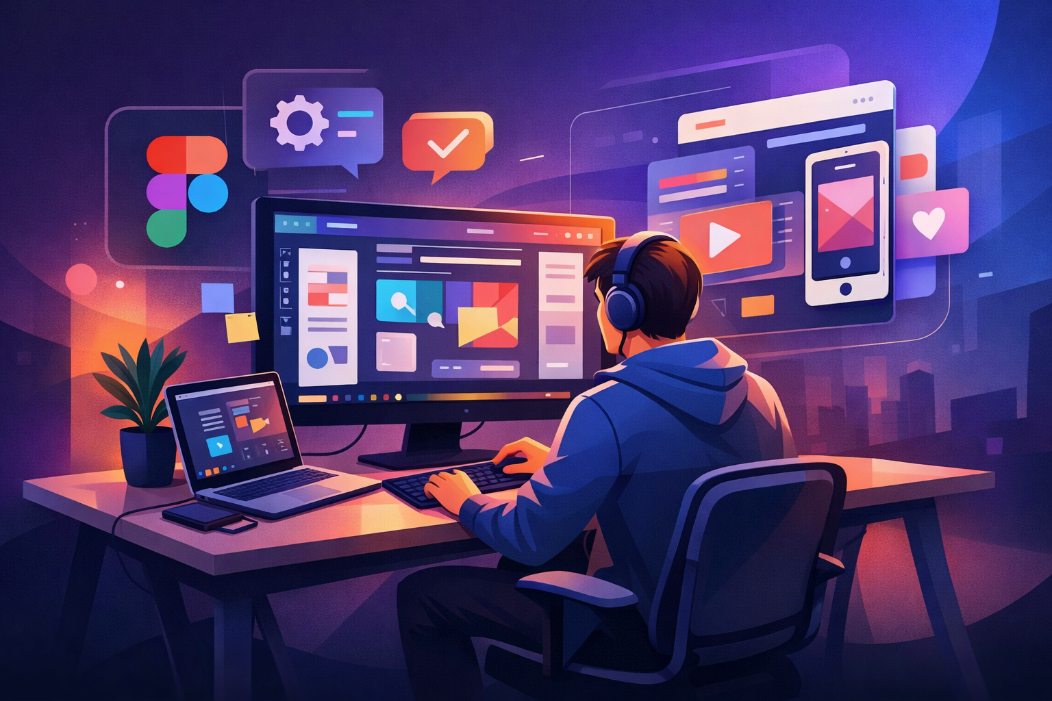 UI/UX design illustration